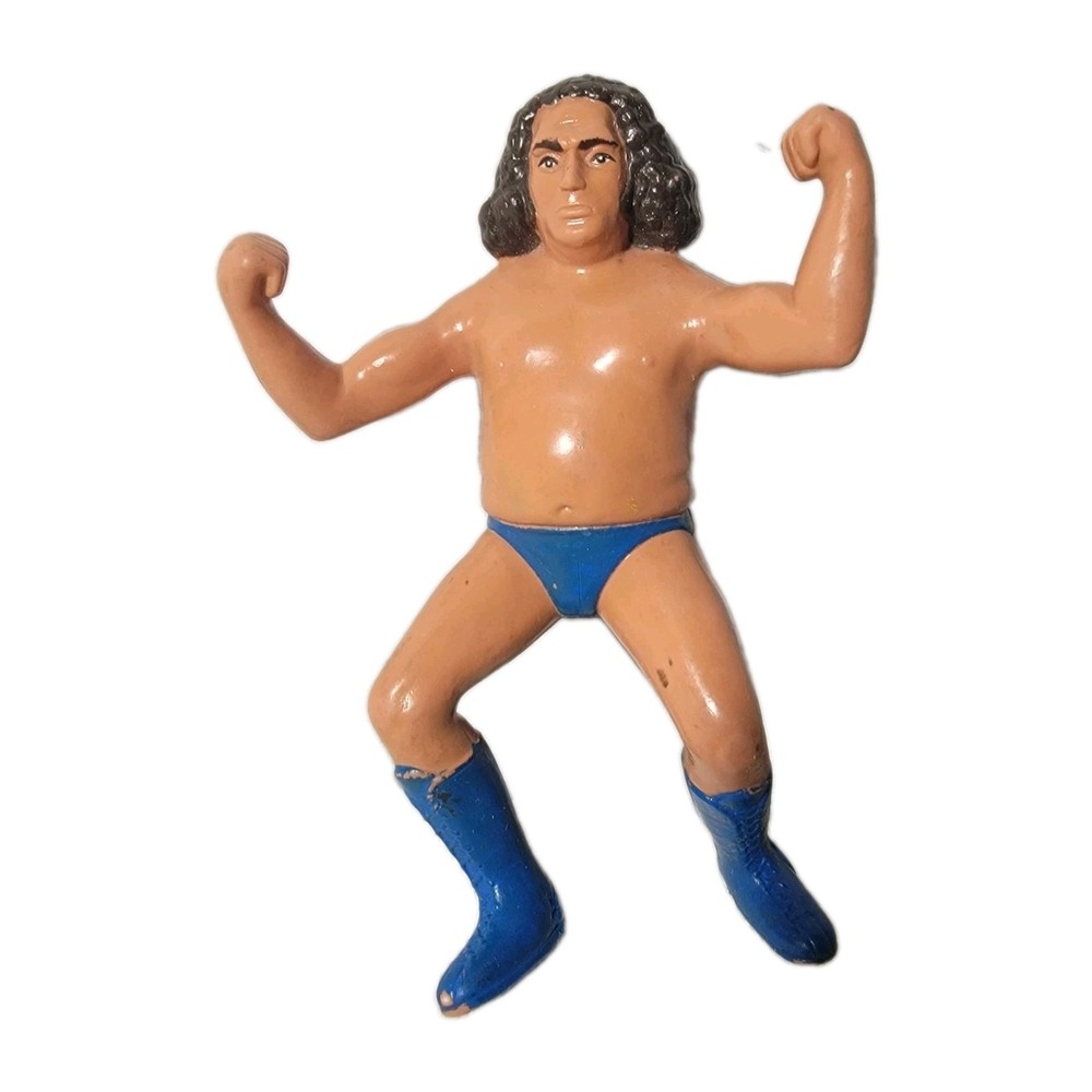 Vintage 1984 LJN WWF Andre the Giant Action Figure Titan Sports Blue Boots 8"